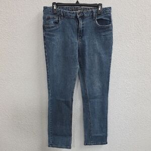 Natural Reflections Straight Leg Medium Wash Classic Fit Jeans Size 12 L29
